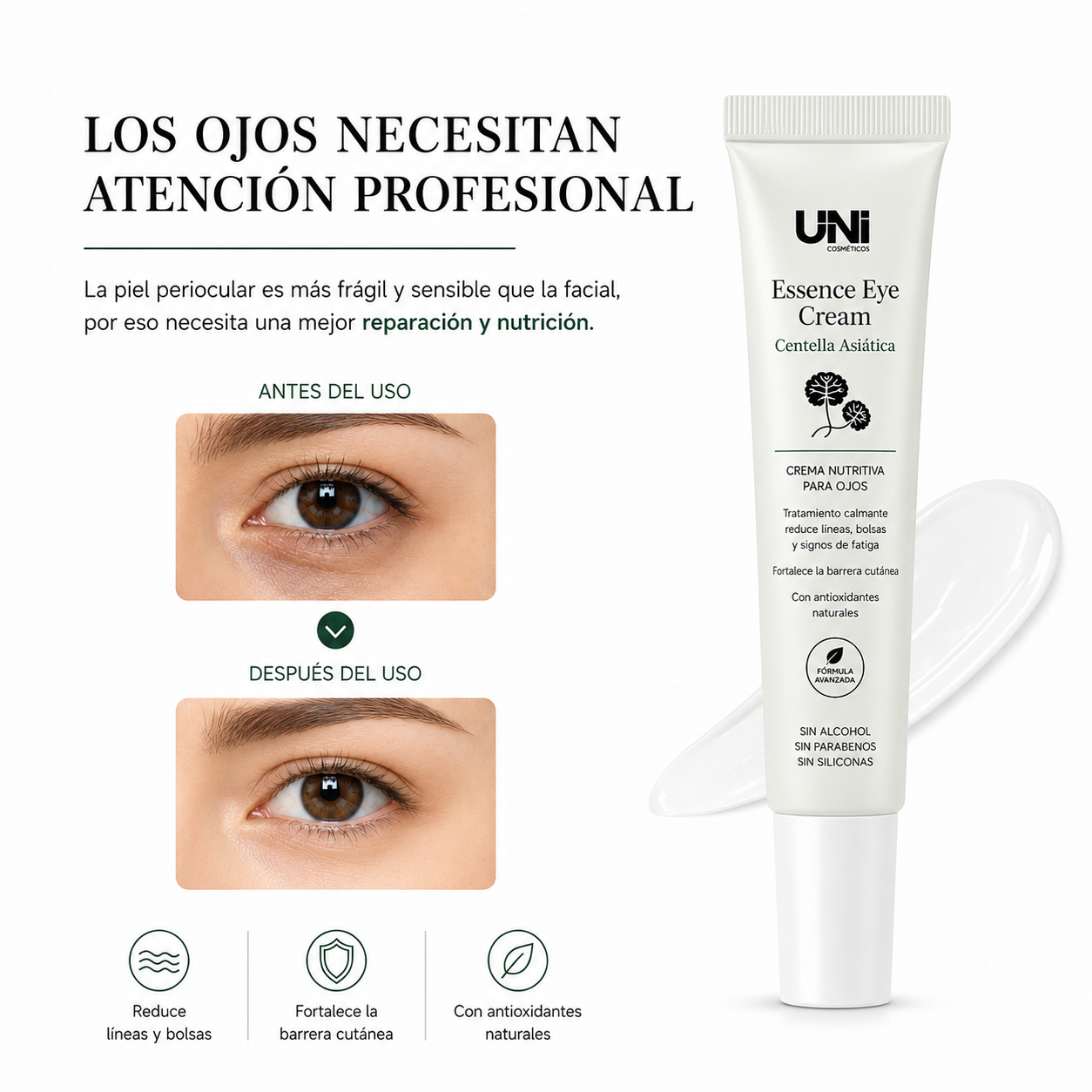 Contorno de Ojos de Centella Asiática – Repara y Revitaliza la Mirada