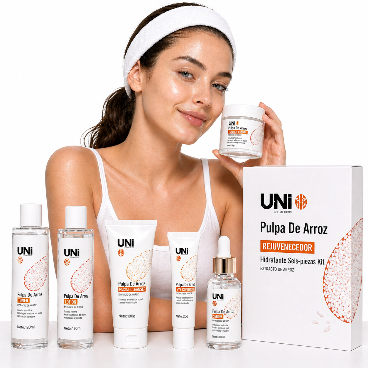 KIT FACIAL DE ARROZ HIDRATACIÓN PROFUNDA + PIEL RADIANTE