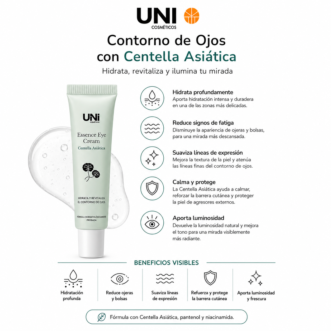 Contorno de Ojos de Centella Asiática – Repara y Revitaliza la Mirada