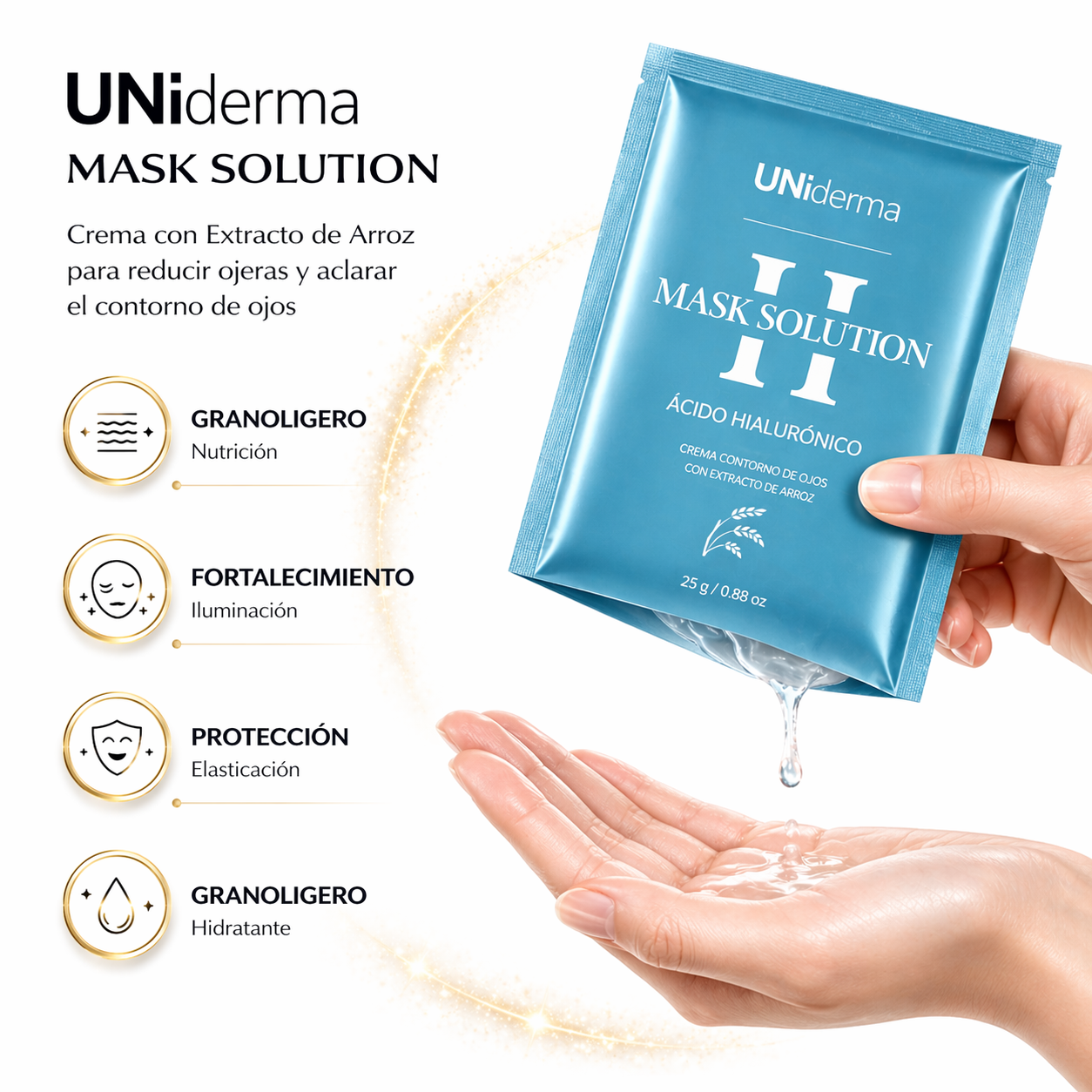 Mascarilla Facial de Ácido Hialurónico – Hidratación Profunda y Piel Suave