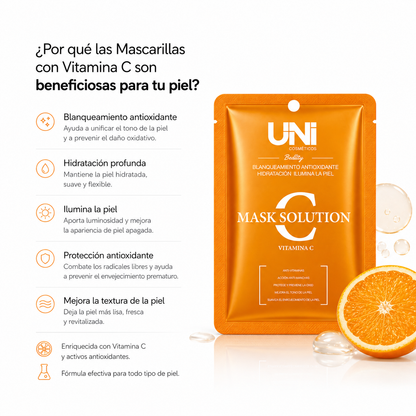 Mascarilla Facial de Vitamina C – Antioxidante, Iluminadora y Revitalizante