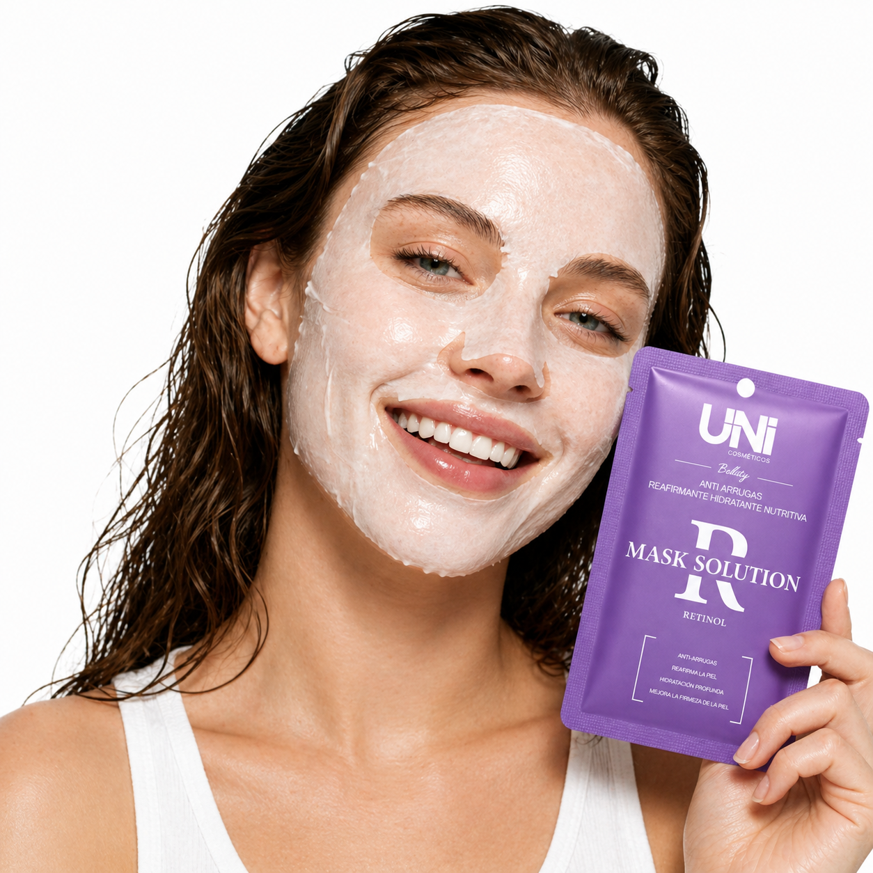 Mascarilla Facial con Retinol – Anti-Edad y Suaviza Líneas de Expresión