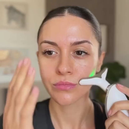 Masajeador Facial EMS Reafirmante Antiage para Papada, Rostro y Cuello